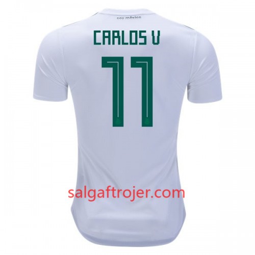 Mexico Fodboldtrøjer Carlos V 11 Udebanesæt VM 2018 Mexico Fodboldtrøjer Carlos V 11 Udebanesæt VM 2018